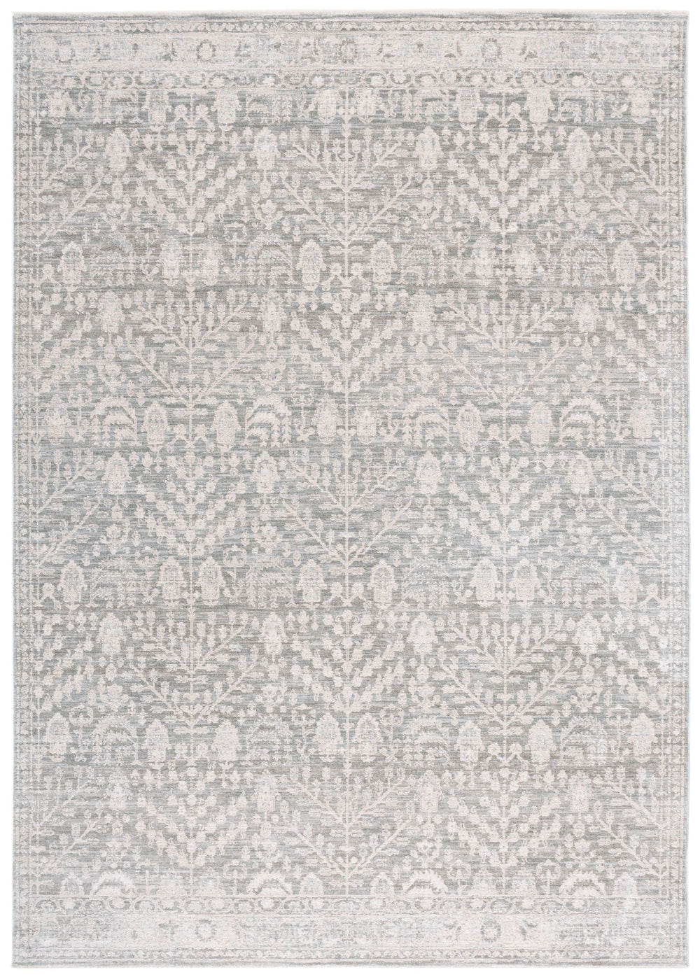 Safavieh Lauren Rosalie Traditional 8X10 Blue Ivory Area Rug – Power-Loomed Comfort, Botanical Geometric Design LRL1793M-8