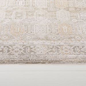 Safavieh Lauren Neutral Ivory Beige-Brown Area Rug — Low Pile, Durable Power-Loomed Polyester For Living Rooms 10'-0" x 13'-0" LRL1796B-1013