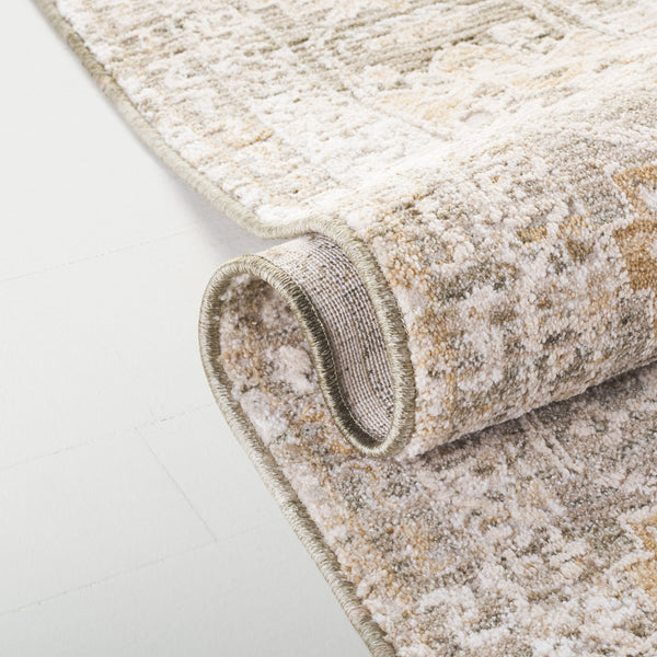 Safavieh Lauren Neutral Ivory Beige-Brown Area Rug — Low Pile, Durable Power-Loomed Polyester For Living Rooms 10'-0" x 13'-0" LRL1796B-1013