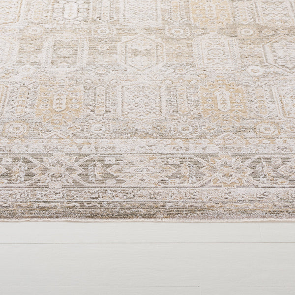 Safavieh Lauren Transitional Ivory Beige-Brown Area Rug, Low Pile 3/8" Power-Loomed Polyester Durable Elegance 9'-0" x 12'-0" LRL1796B-9