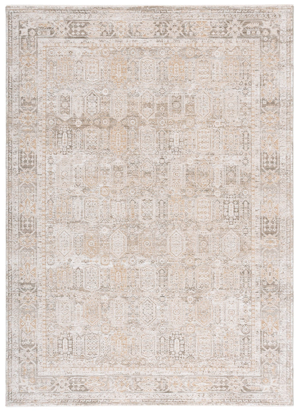 Safavieh Lauren Transitional Ivory Beige-Brown Area Rug, Low Pile 3/8" Power-Loomed Polyester Durable Elegance 9'-0" x 12'-0" LRL1796B-9