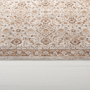 Safavieh Lauren Transitional Ivory Beige-Brown Area Rug, Low Pile 3/8" Power-Loomed Polyester Durable Elegance 9'-0" x 12'-0" LRL1796B-9