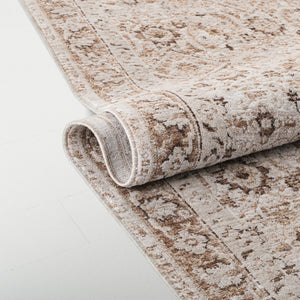 Safavieh Lauren Neutral Ivory Beige-Brown Area Rug — Low Pile, Durable Power-Loomed Polyester For Living Rooms 10'-0" x 13'-0" LRL1796B-1013