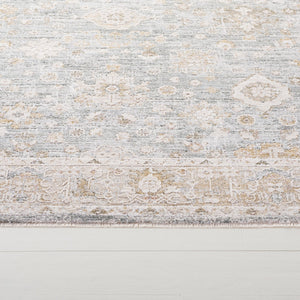 Safavieh Lauren Rosalie 8X10 Distressed Traditional Area Rug In Blue Beige Ivory – Soft Low Pile, Durable Turkey Crafted LRL1798M-8
