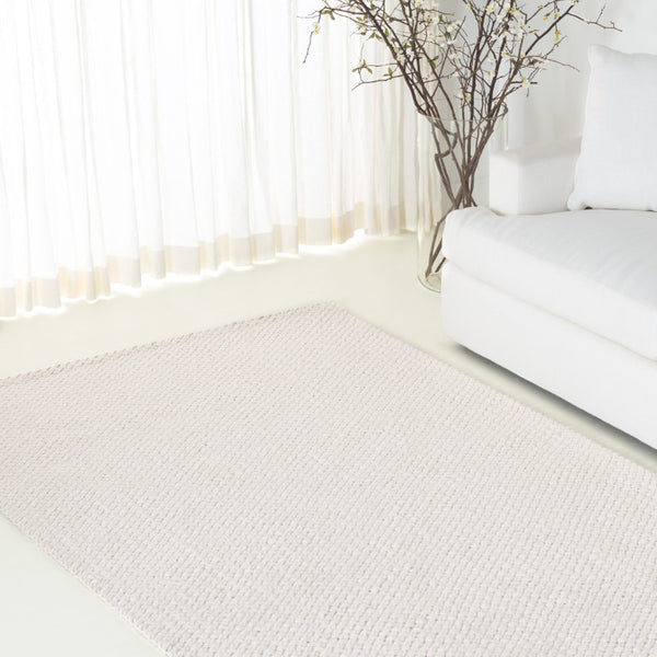 Safavieh Lrl Handwoven Ivory Wool Runner for Hallways with Soft Textured Farmhouse Appeal 6'-0" x 9'-0" LRL1801A-6