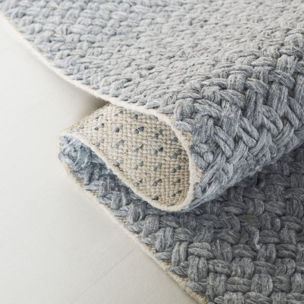Safavieh Lrl Callum Handwoven Grey Runner Rug Soft PET Cotton Blend for Hallways and Entryways 8'-0" x 10'-0" LRL1801F-8