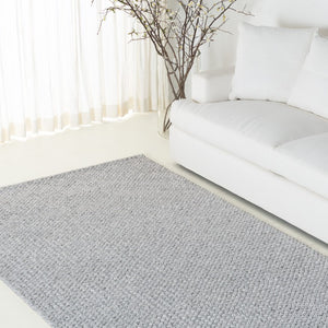 Safavieh Lrl Callum Handwoven Herringbone Runner Eco Friendly Silver Tones for Hallways 5'-0" x 8'-0" LRL1801G-5