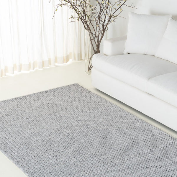 Safavieh Lrl Callum Handwoven Herringbone Runner Eco Friendly Silver Tones for Hallways 5'-0" x 8'-0" LRL1801G-5