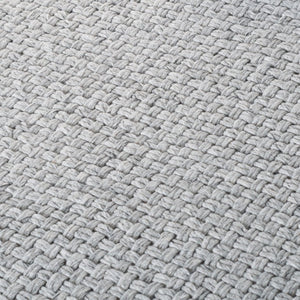Safavieh Lrl Callum Handwoven Herringbone Runner Eco Friendly Silver Tones for Hallways 7'-0" x 7'-0" LRL1801G-7SQ