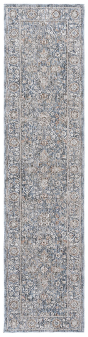 Safavieh Lauren Elegant Floral Area Rug In Blue Ivory Taupe — Power-Loomed Polyester, Low-Profile Durability 8'-0" x 10'-0" LRL1852M-8