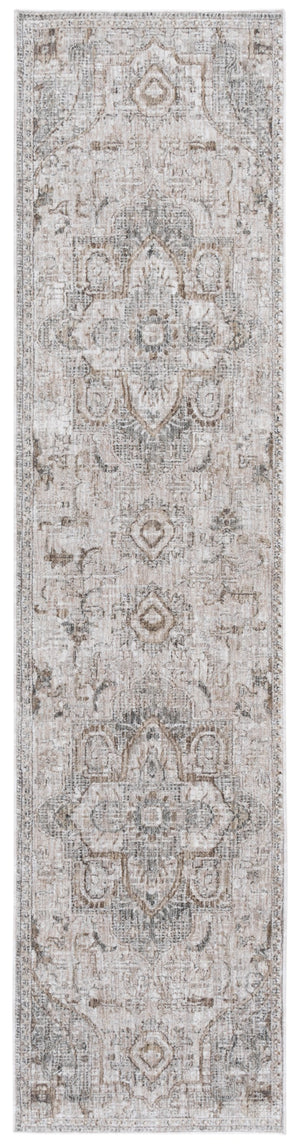 Safavieh Lauren Power-Loomed Runner Rug In Beige Ivory Grey — Low-Profile Oriental Design For Hallways And Entryways 2'-0" x 8'-0" LRL1853B-28