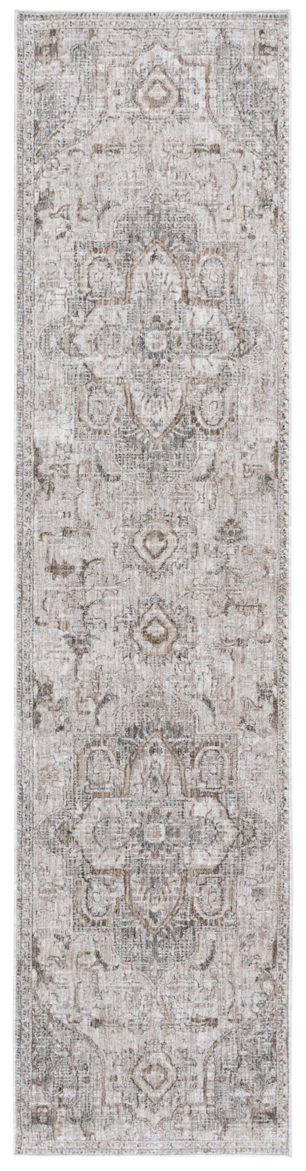 Safavieh Lauren Turkish Power-Loomed Area Rug In Beige Ivory Grey — Low-Profile Polyester Pile, Durable Elegance 6'-7" x 9'-6" LRL1853B-7