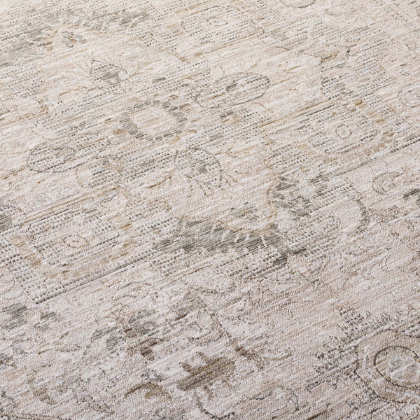 Safavieh Lauren Floral Transitional Area Rug In Beige Ivory-Grey — Low Profile, Durable Power-Loomed Turkish Elegance 8'-0" x 10'-0" LRL1853B-8