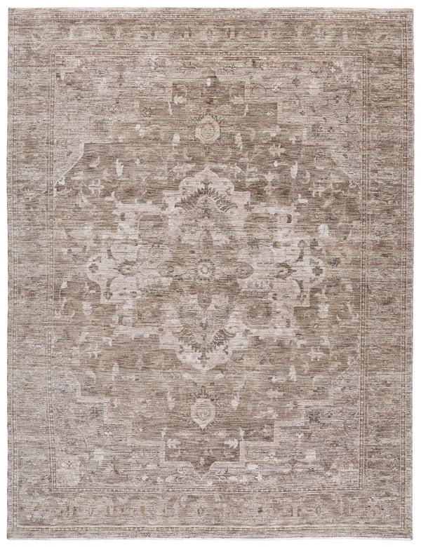 Safavieh Lauren Neutral Taupe & Beige Area Rug By Ralph Lauren — Low-Profile, Power-Loomed Turkish Durability 10'-0" x 14'-0" LRL1853E-10
