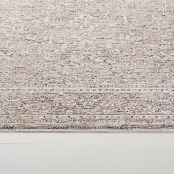 Safavieh Lauren Neutral Beige Taupe Area Rug — Low-Profile Power‑Loomed Polyester With Cotton Backing, Durable Elegance 6'-7" x 9'-6" LRL1854B-7