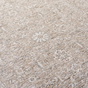 Safavieh Lauren Neutral Beige Taupe Area Rug — Low-Profile Power‑Loomed Polyester With Cotton Backing, Durable Elegance 6'-7" x 9'-6" LRL1854B-7
