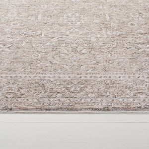 Safavieh Lauren Transitional Floral Area Rug In Beige Taupe — Durable Power-Loomed Polyester, Low Pile Elegance 8'-0" x 10'-0" LRL1854B-8