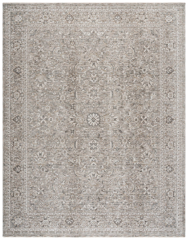 Safavieh Lauren Transitional Floral Area Rug In Beige Taupe — Durable Power-Loomed Polyester, Low Pile Elegance 8'-0" x 10'-0" LRL1854B-8