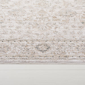Safavieh Lauren Transitional Floral Area Rug In Beige Ivory-Taupe, Power-Loomed Turkey, Durable Soft Feel 6'-7" x 9'-6" LRL1854E-7