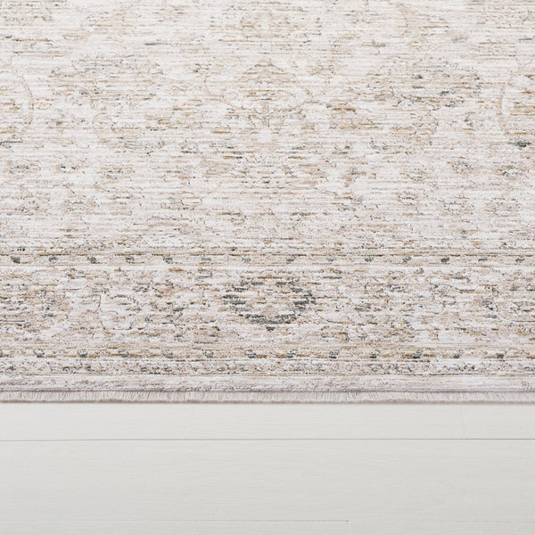 Safavieh Lauren Transitional Floral Area Rug In Beige Ivory-Taupe, Power-Loomed Turkey, Durable Soft Feel 6'-7" x 9'-6" LRL1854E-7