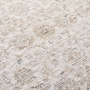 Safavieh Lauren Transitional Floral Area Rug In Beige Ivory-Taupe, Power-Loomed Turkey, Durable Soft Feel 6'-7" x 9'-6" LRL1854E-7