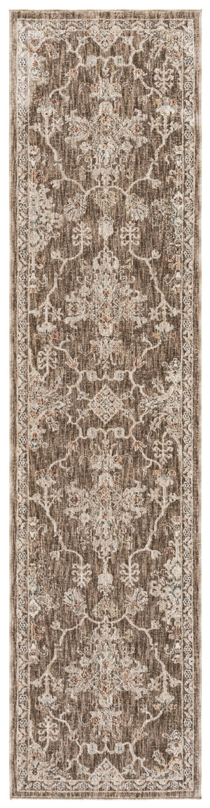 Safavieh Lauren Transitional Taupe & Ivory Floral Rug — Power-Loomed Turkey Polyester Pile, Low-Profile Comfort 5'-0" x 8'-0" LRL1855E-5