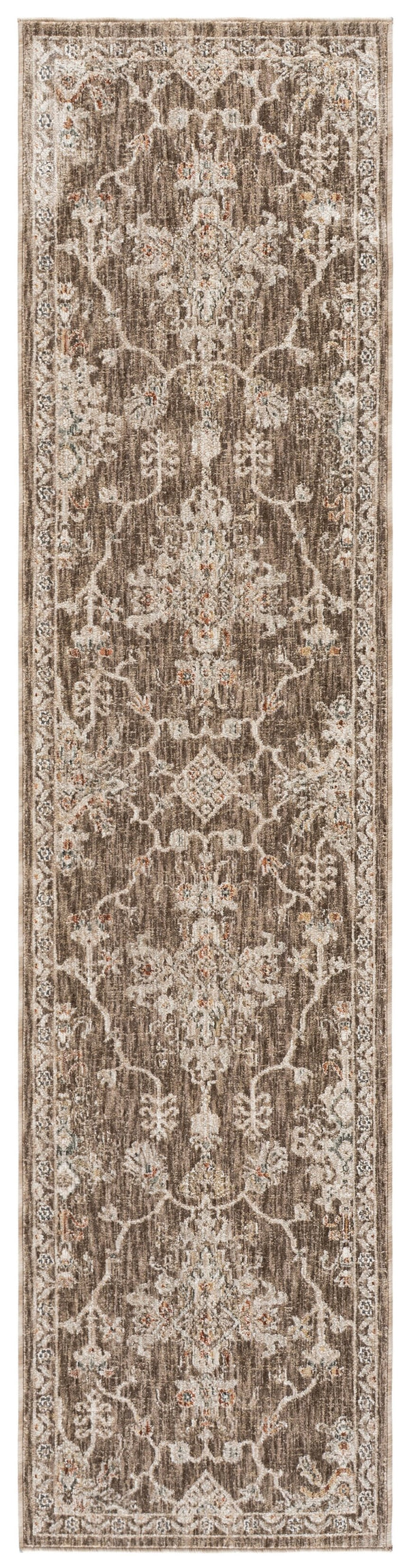 Safavieh Lauren Transitional Taupe & Ivory Floral Rug — Power-Loomed Turkey Polyester Pile, Low-Profile Comfort 5'-0" x 8'-0" LRL1855E-5