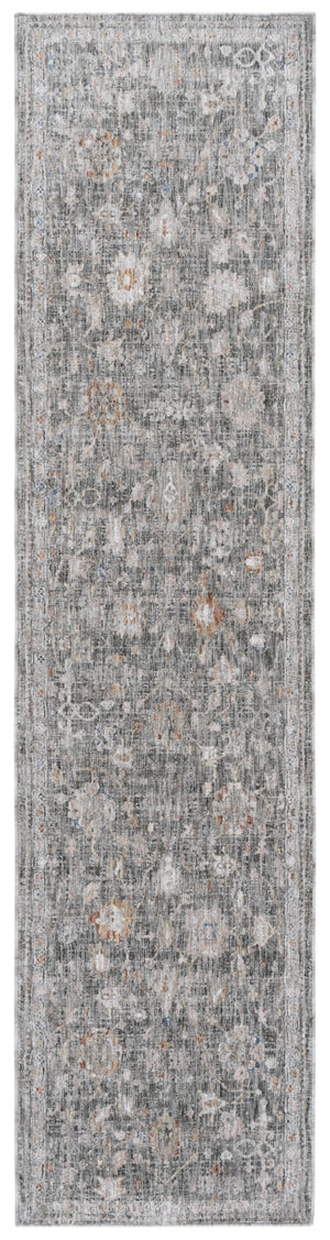 Safavieh Lauren Transitional Floral Rug In Marine & Grey Ivory — Low Profile, Power-Loomed Turkish Durability 9'-0" x 12'-0" LRL1856F-9