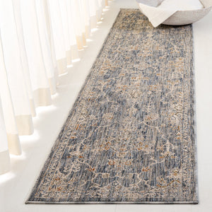 Safavieh Lauren Floral Transitional Area Rug In Soft Blue And Ivory-Beige — Low Profile, Durable Power-Loomed Design 9'-0" x 12'-0" LRL1859M-9
