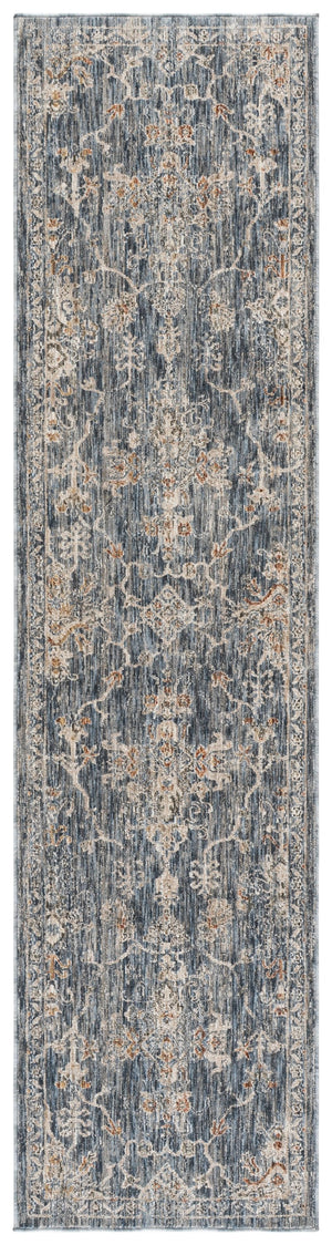Safavieh Lauren Floral Transitional Area Rug In Soft Blue And Ivory-Beige — Low Profile, Durable Power-Loomed Design 9'-0" x 12'-0" LRL1859M-9