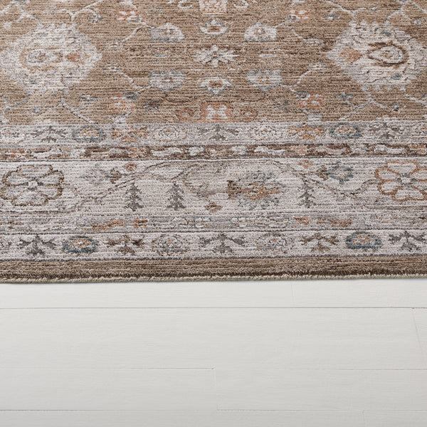 Safavieh Lrl Traditional Power-Loomed Area Rug In Brown & Grey — Low-Profile Polyester With Cotton Accents, 8X10 8'-0" x 10'-0" LRL300T-8