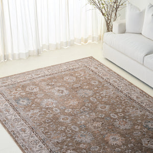 Safavieh Lrl Traditional Power-Loomed Area Rug In Brown & Grey — Low-Profile Polyester With Cotton Accents, 8X10 8'-0" x 10'-0" LRL300T-8