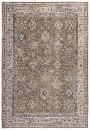Safavieh Lrl Traditional Power-Loomed Area Rug In Brown & Grey — Low-Profile Polyester With Cotton Accents, 8X10 8'-0" x 10'-0" LRL300T-8