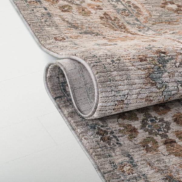Safavieh Lrl Calming Abbey Grey Blue Area Rug — Low-Profile 3/8" Pile, Durable Power-Loomed Polyester, Elegant Neutral Style 9'-0" x 12'-0" LRL302F-9