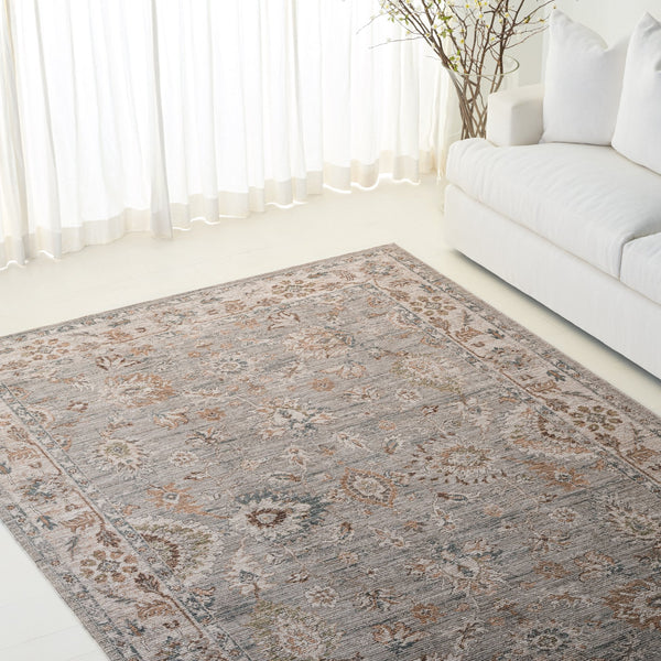Safavieh Lrl Calming Abbey Grey Blue Area Rug — Low-Profile 3/8" Pile, Durable Power-Loomed Polyester, Elegant Neutral Style 9'-0" x 12'-0" LRL302F-9