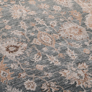 Safavieh Lrl Soft Abbey Blue And Grey Area Rug — Power-Loomed Polyester With Cotton Accents, Low Pile Durable Elegance 8'-0" x 10'-0" LRL302M-8