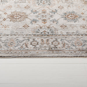 Safavieh Lrl Timeless Abbey Ivory And Blue Area Rug – Power‑Loomed Turkish Polyester Pile, Low Profile Elegance 9'-0" x 12'-0" LRL304A-9