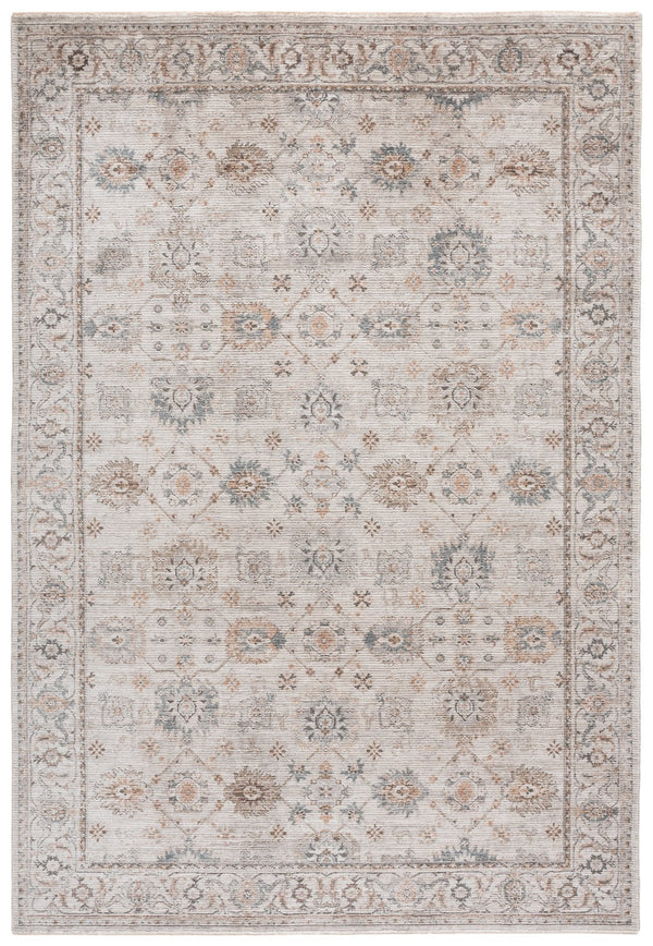 Safavieh Lrl Timeless Abbey Ivory And Blue Area Rug – Power‑Loomed Turkish Polyester Pile, Low Profile Elegance 9'-0" x 12'-0" LRL304A-9