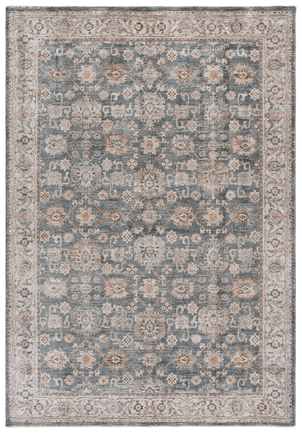 Safavieh Lrl Elegant Abbey Blue & Grey Area Rug 8X10 Low Profile Power-Loomed Polyester Cotton Backing 9'-0" x 12'-0" LRL304M-9