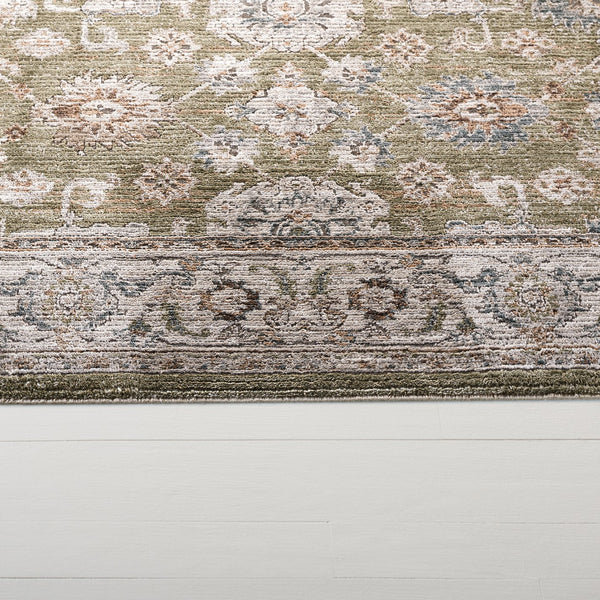 Safavieh Lrl Muted Abbey Green And Grey Area Rug — Power-Loomed Turkish Polyester, Low-Profile 3/8" Pile, Fade-Resistant 8'-0" x 10'-0" LRL304Y-8