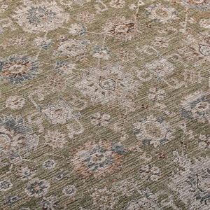 Safavieh Lrl Muted Abbey Green And Grey Area Rug — Power-Loomed Turkish Polyester, Low-Profile 3/8" Pile, Fade-Resistant 8'-0" x 10'-0" LRL304Y-8