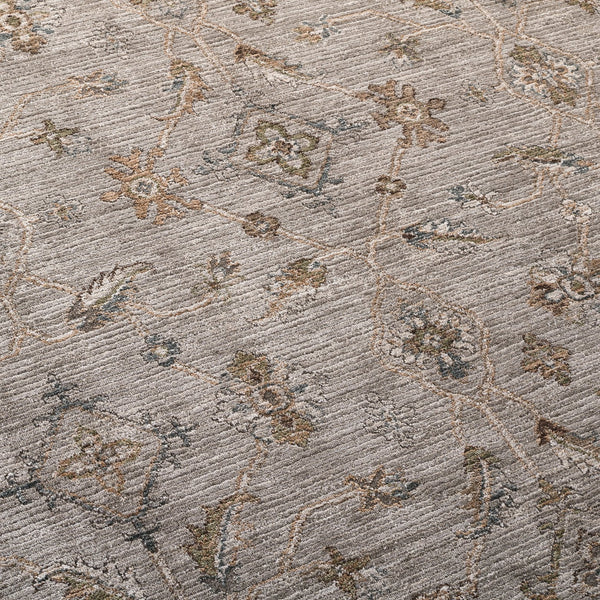 Safavieh Lrl Timeless Abbey Grey Blue Area Rug — Low-Profile Traditional Motif, Durable Polyester, 8X10 Sized 9'-0" x 12'-0" LRL306F-9