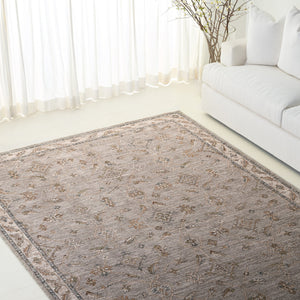 Safavieh Lrl Timeless Abbey Grey Blue Area Rug — Low-Profile Traditional Motif, Durable Polyester, 8X10 Sized 9'-0" x 12'-0" LRL306F-9