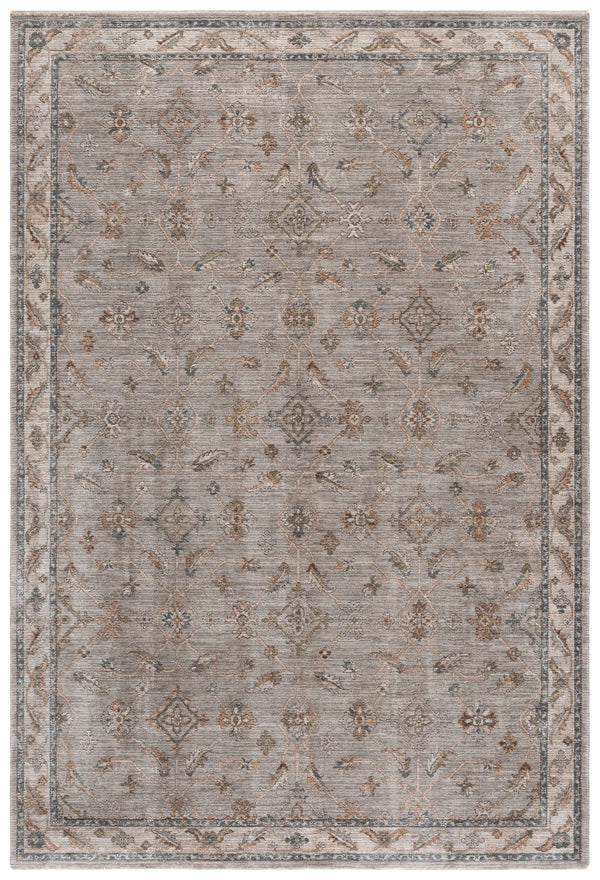 Safavieh Lrl Timeless Abbey Grey Blue Area Rug — Low-Profile Traditional Motif, Durable Polyester, 8X10 Sized 9'-0" x 12'-0" LRL306F-9
