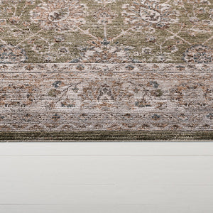 Safavieh Lrl Timeless Green And Grey Area Rug 8X10 — Low-Profile, Power-Loomed In Turkey, Durable Polyester 9'-0" x 12'-0" LRL308Y-9