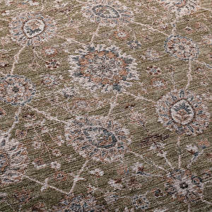 Safavieh Lrl Timeless Green And Grey Area Rug 8X10 — Low-Profile, Power-Loomed In Turkey, Durable Polyester 9'-0" x 12'-0" LRL308Y-9