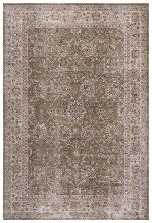 Safavieh Lrl Timeless Green And Grey Area Rug 8X10 — Low-Profile, Power-Loomed In Turkey, Durable Polyester 9'-0" x 12'-0" LRL308Y-9
