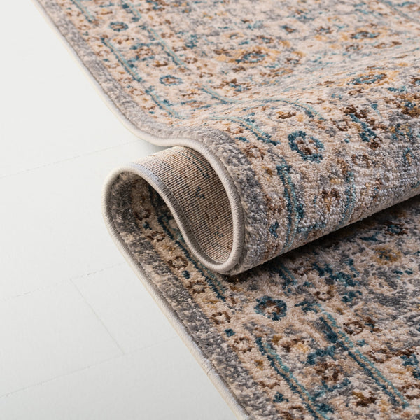 Safavieh Lrl Calm Hayden 5X7 Blue-Grey Area Rug — Low-Profile 3/8" Pile, Power-Loomed, Stain-Resistant Comfort LRL400M-5