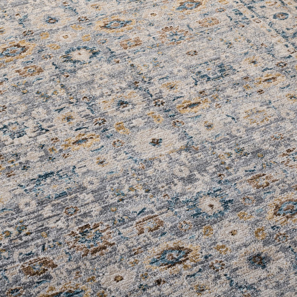 Safavieh Lrl Calm Hayden 5X7 Blue-Grey Area Rug — Low-Profile 3/8" Pile, Power-Loomed, Stain-Resistant Comfort LRL400M-5