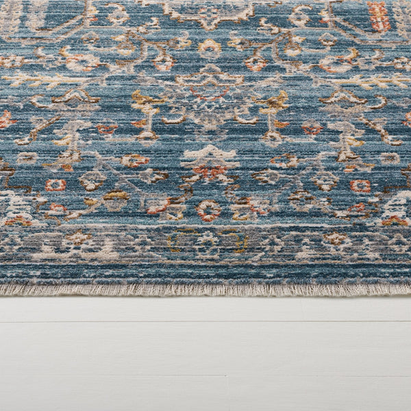 Safavieh Lrl Tranquil Hayden Blue & Ivory Area Rug, Power-Loomed Low-Profile 3/8" Pile, Durable Turkish Craftsmanship 5'-0" x 7'-0" LRL408M-5